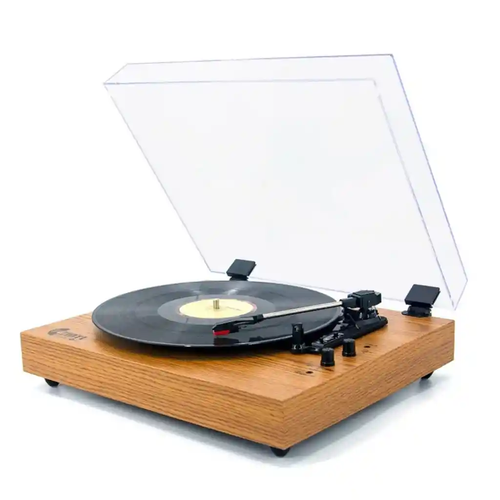 Tocadiscos Tornamesa Vinilo 3 Velocidades Rca Wood Classic