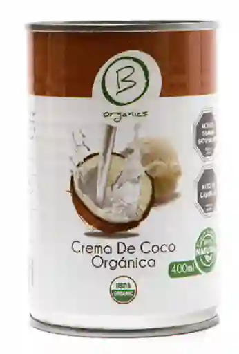 B Organics - Crema De Coco Orgánica 400 Ml