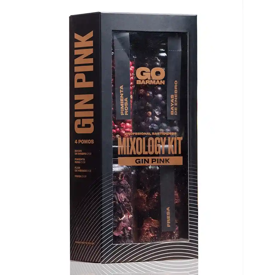 Go Barman Kit Botanico Gin Pink Varios