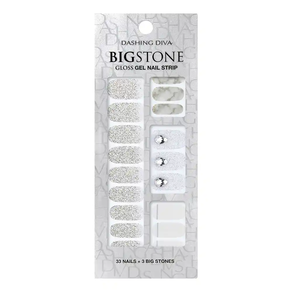 Big Stone Gloss Gel Nail Strip: Gvp51b