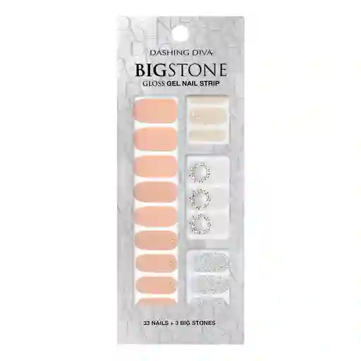 Big Stone Gloss Gel Nail Strip: Gvp48b