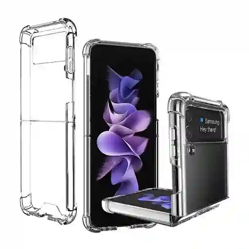 Carcasa Transparente Samsung Z Flip 4 Con Bordes Reforzados