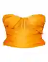 Corset Encaje Naranja Talla L