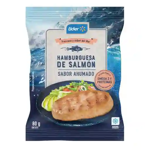Lider, Hamburguesa Salmon Ahumada 80gr