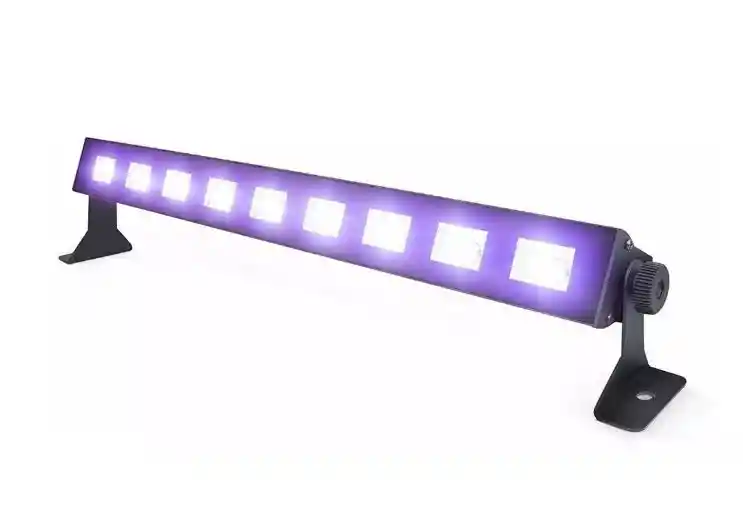 Luz Led Uv Barra Lumínica Negra Flúor 9 Led 3w Fiestas