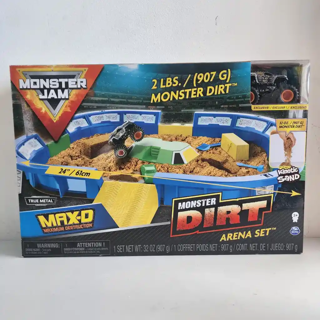 Pista Monster Jam Set Con Arena Plegable