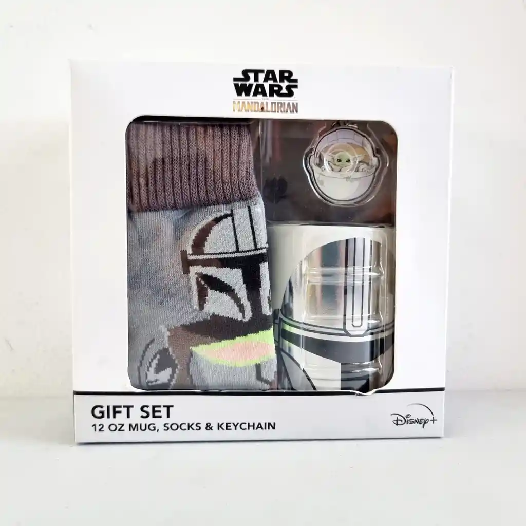 Set De Regalo Star Wars Mandalorian -taza -par De Calcetas -llavero