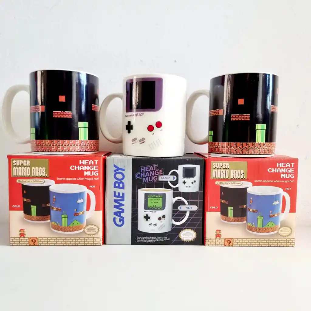 Taza Personalizada Game Boy Y Super Mario Bros