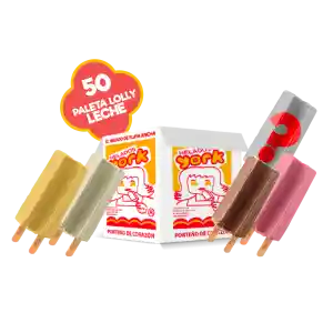 Helados York Leche Doble Palito - 50 Unidades Surtidas
