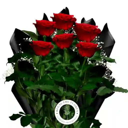 Ramo Premium De 6 Rosas