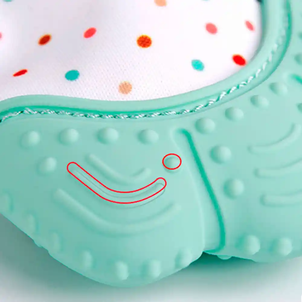 Guante Mordedor Mitón Silicona Dentición Rasca Encía De Bebé