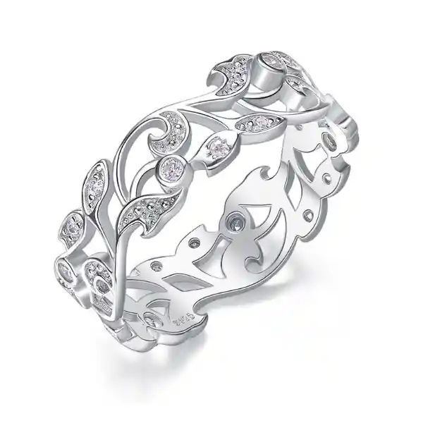 Anillo Jane Plata Italiana - Talla 6 Usa