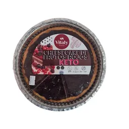 	cheesecake De Frutos Rojos Keto 960 Gr Marca Vitalyfoods