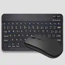 Teclado Y Mouse Bluetooht Recargable Color Negro