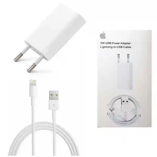 Cargador Para Iphone Completo De 5w