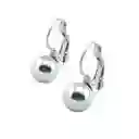 Aros Hipoalergenicos Esfera Argollas Huggie Plateadas