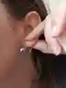 Aros Hipoalergenicos Esfera Argollas Huggie Plateadas