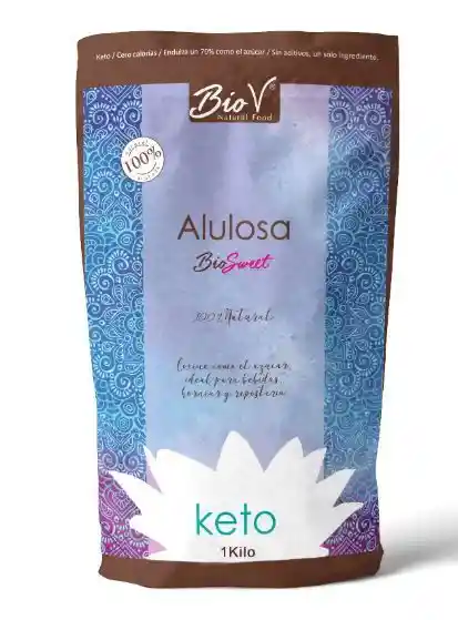 Biov - Alulosa Pura En Polvo 1kg - 100% Alulosa Keto