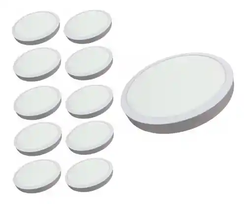 Pack X10 Plafon Techo Lámparas Techo Focos Led Interior 24w