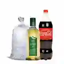 Pisco Alto Del Carmen 35g 750cc + Coca Cola 1.5l + 1k Hielo