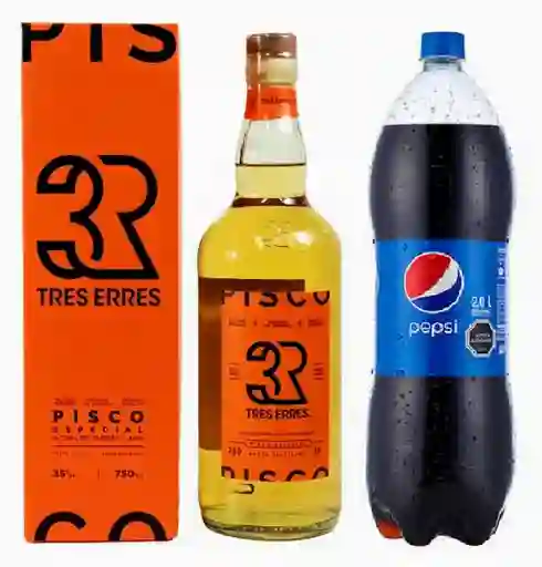 Pisco 3r 35g 750cc + Pepsi 2l