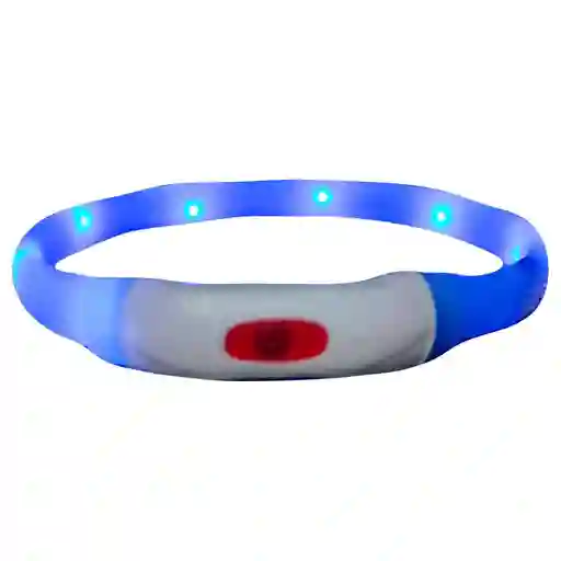 Collar Led Luminoso Recargable Usb Para Perros (40 Cm)