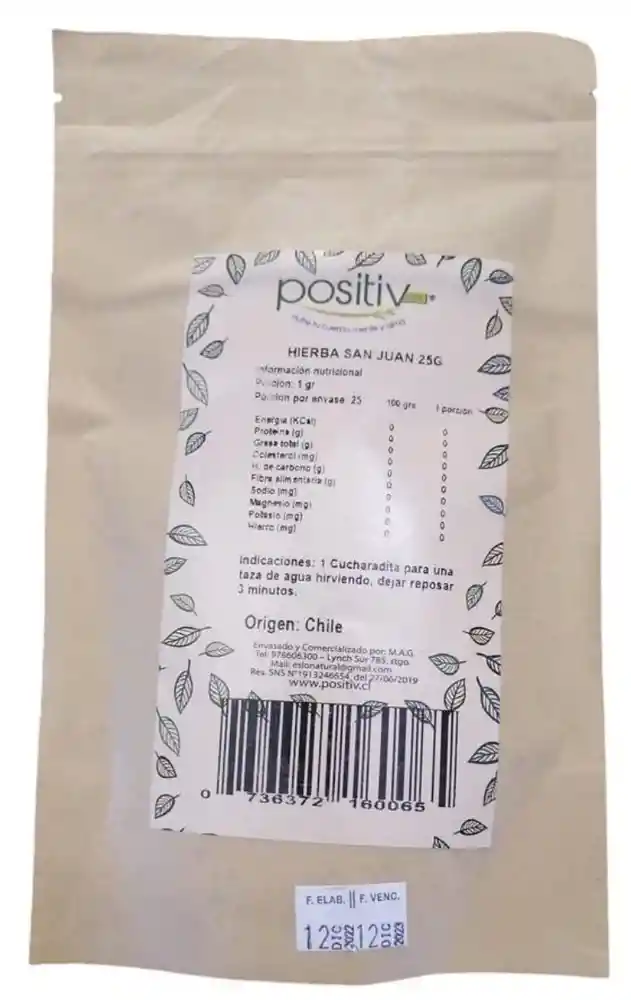 Positiv - Hierba De San Juan 25g