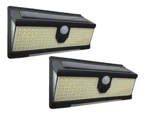 Pack X2 Foco Exterior Luz Led Solar Focos Solares 100w