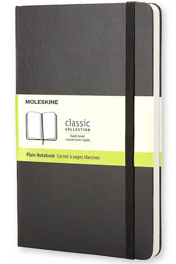 Cuaderno Clásico / Bolsillo / Negro / Lisa