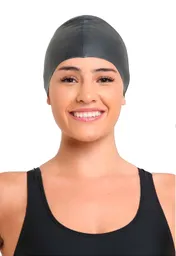 Gorro De Natación De Silicona Negro Samia