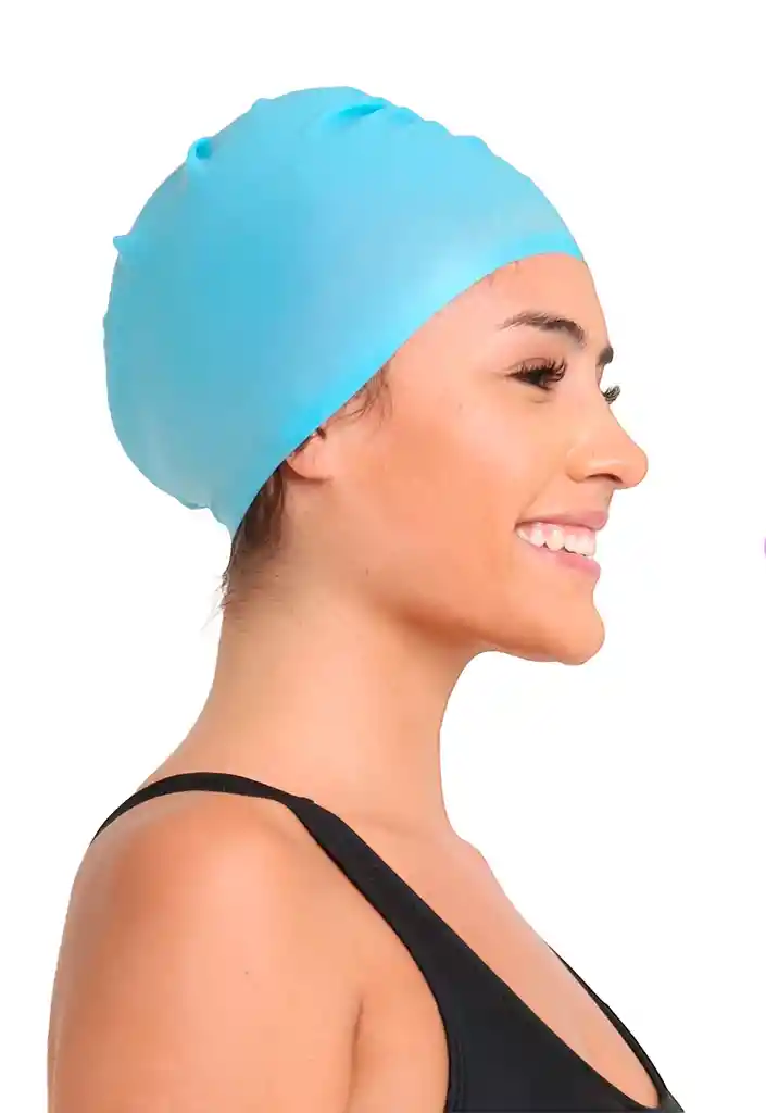 Gorro De Natación De Silicona Turquesa Samia