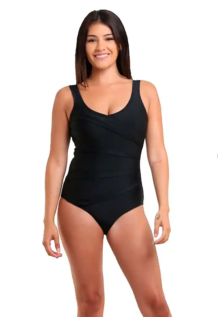 Traje De Baño Modelador Negro Talla M Samia