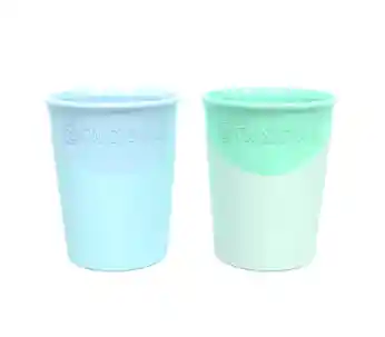 Set 2 Vasos 170 Ml Twistshake Celeste Y Verde