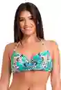 Bikini Sostén Con Copa Blanda C-d Verde Talla 48 Samia