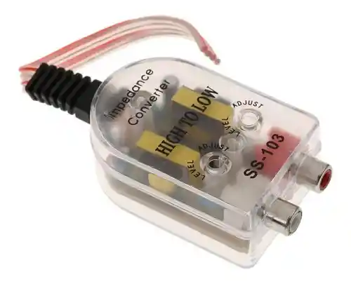Conversor Impedancia Amplificador Para Auto Rca Radio Audio