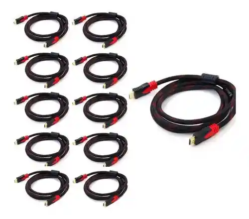 Pack X10 Cable Hdmi 2.0 4k Cables Hdmi 2.0 4k Cables Hdmi 3m