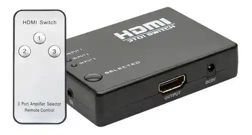Hdmi Switch 3 Entradas Hdmi Switch Multiplicador 1080p Hd