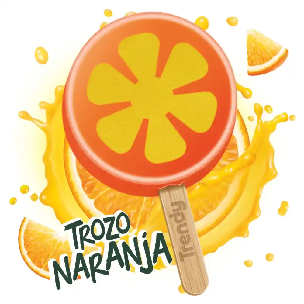 Paleta Trozo De Naranja