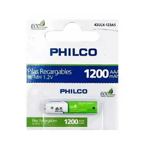 Pila Aaa X 1 Philco Recargable 1200 Mah