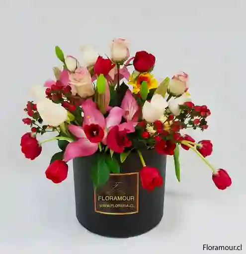Dubai Caja Tambor Deluxe Flores Mixtas