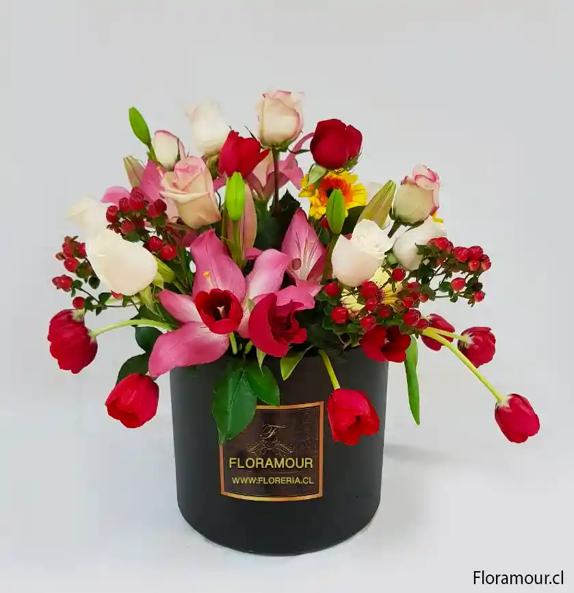 Dubai Caja Tambor Deluxe Flores Mixtas