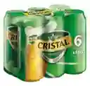 2 X Six Pack Cerveza Cristal Lata Pack 470ml.