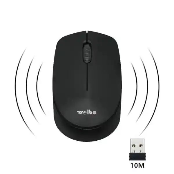 Mouse Inalámbrico - Negro Rf