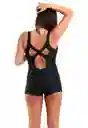 Traje De Baño Deportivo Pierna Corta Negro Xl