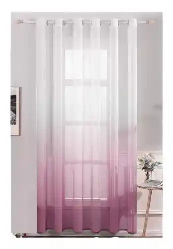 Cortina Velo 2 Paño Liso Visillos Cortina Tela 140x220 10176