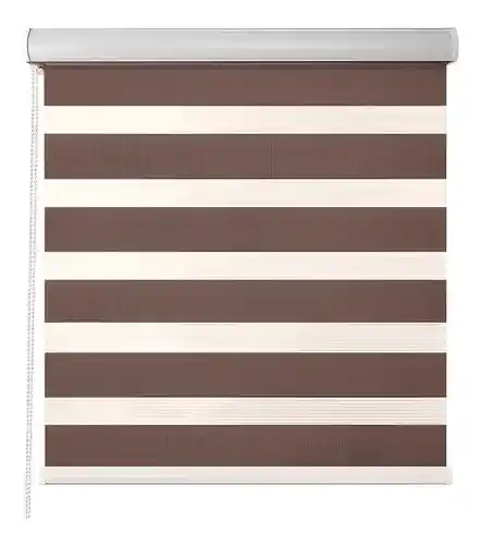 Cortinas Blackout Roller Duo Cortina Dia Noche 60x200 Marron