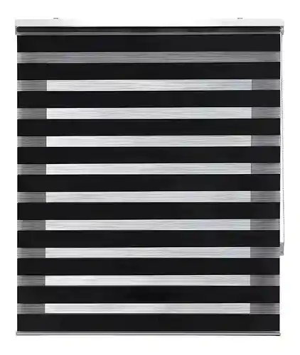 Cortina Roller Blackout Persianas Roller 150x200 Negro Liso