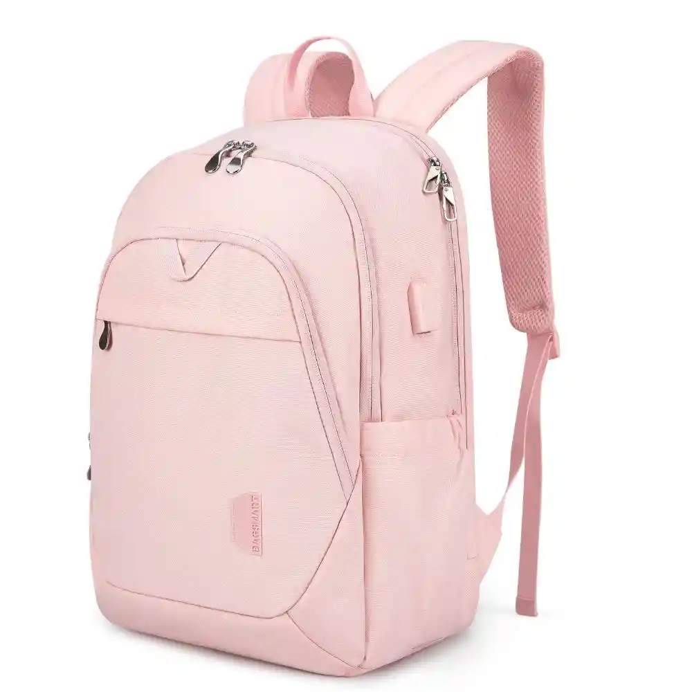 Bagsmart Mochila De Viaje Para Notebook De 15.6" - Rosado