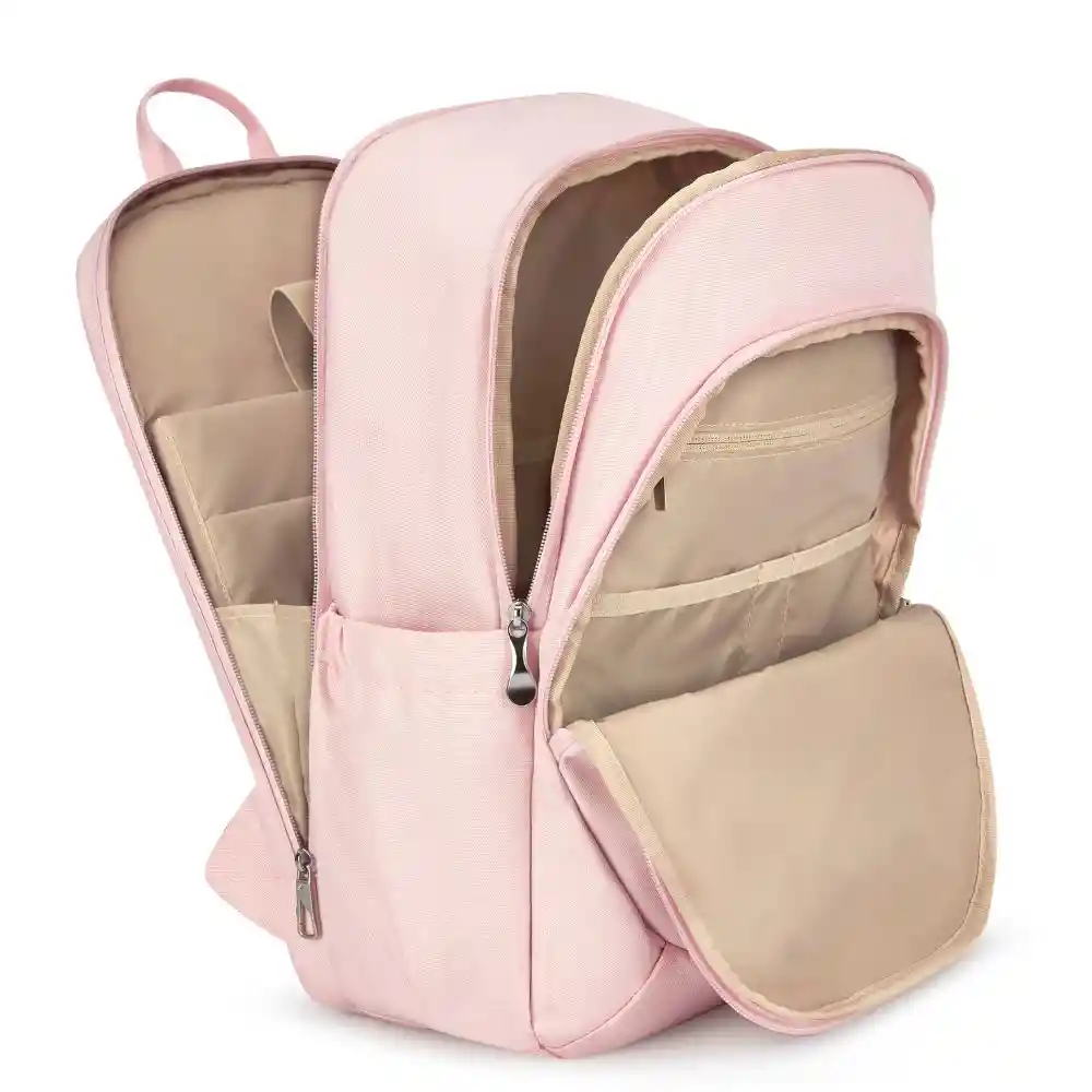 Bagsmart Mochila De Viaje Para Notebook De 15.6" - Rosado