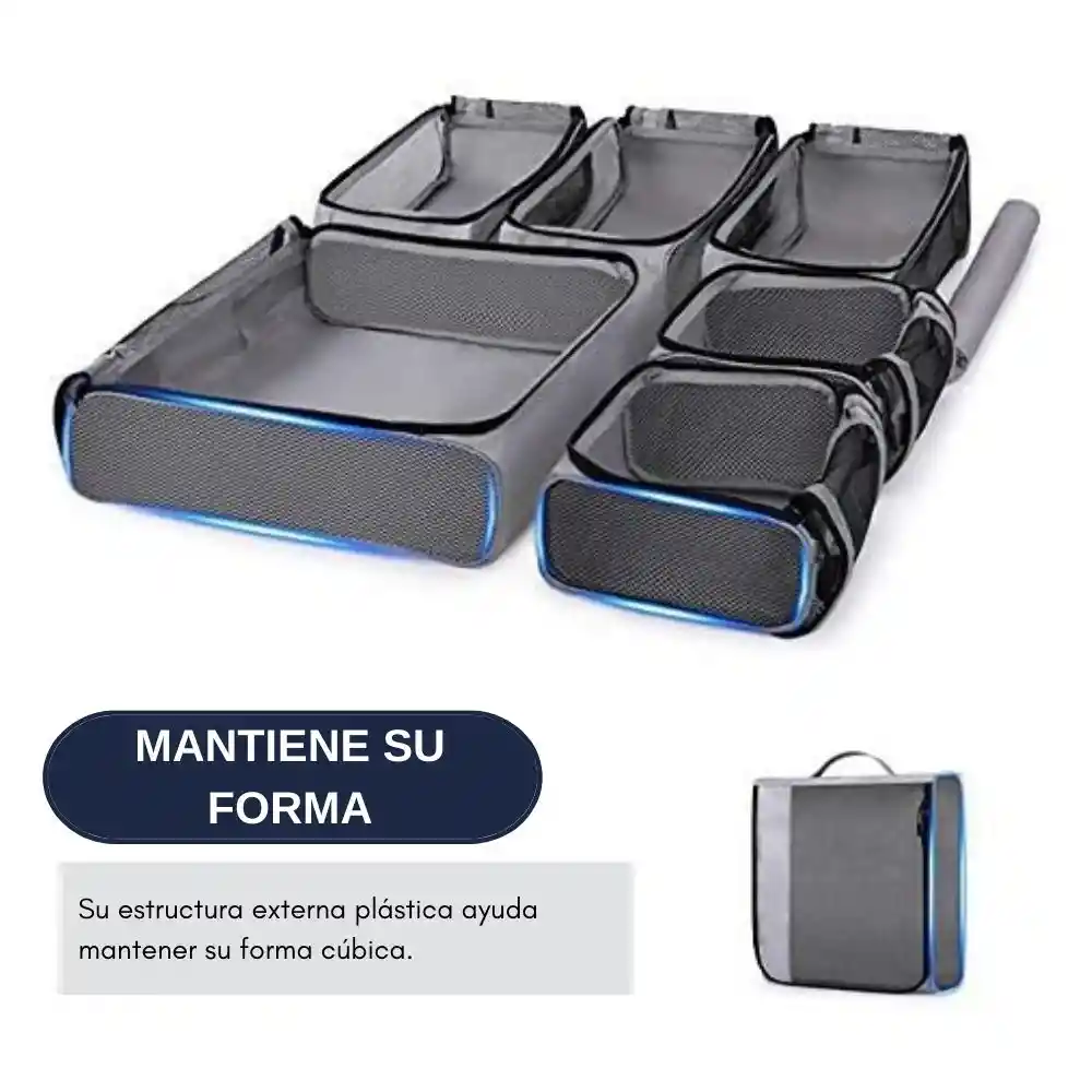 Bagsmart Kit De Cubos Para Embalaje 7 Piezas - Negro